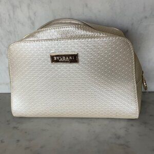 BVLGARI Parfums Pearl Scallop Print Cosmetics Make Up Clutch Bag NWOT